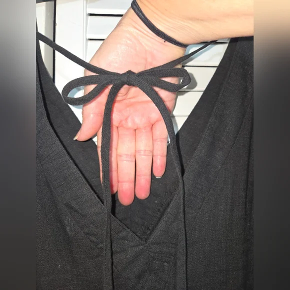 Old Navy Women's S Black Flutter Sleeve Maxi Dress - Picture 8 of 14